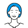 50代女性のイラスト