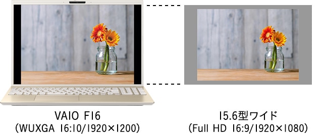 VAIO F16 写真閲覧 イメージ図