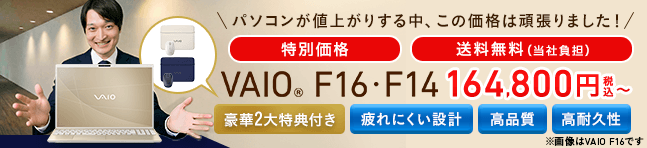 VAIO F16���ʉ��i�I